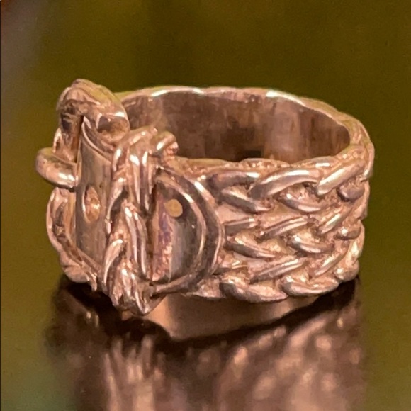 WOW POSHMARK - Authentic Hermès Sterling Silver Belt Buckle Ring - Picture 14 of 16